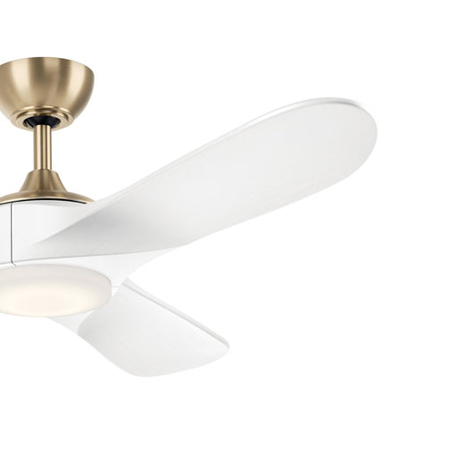 Kichler Mylo 52" Ceiling Fan, Champagne Bronze/Matte White