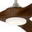 Kichler Mylo 1Lt 52" Ceiling Fan, Nickel/Natural Walnut/Etched