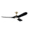 Kichler Mylo 1Lt 60" Ceiling Fan, Champagne Bronze/Jet Black/Etched - 310560CPZ