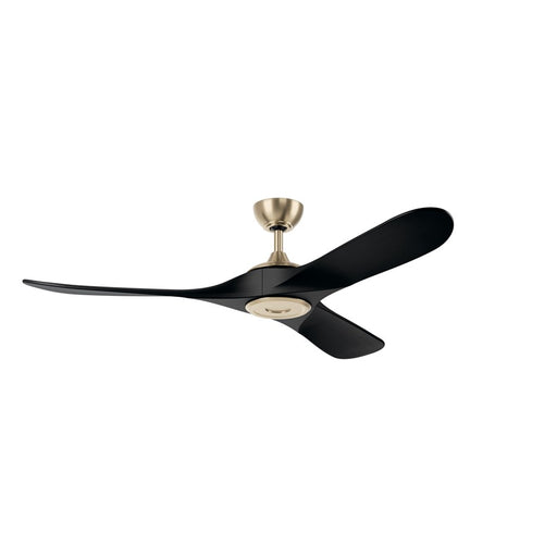 Kichler Mylo 1Lt 60" Ceiling Fan, Champagne Bronze/Jet Black/Etched