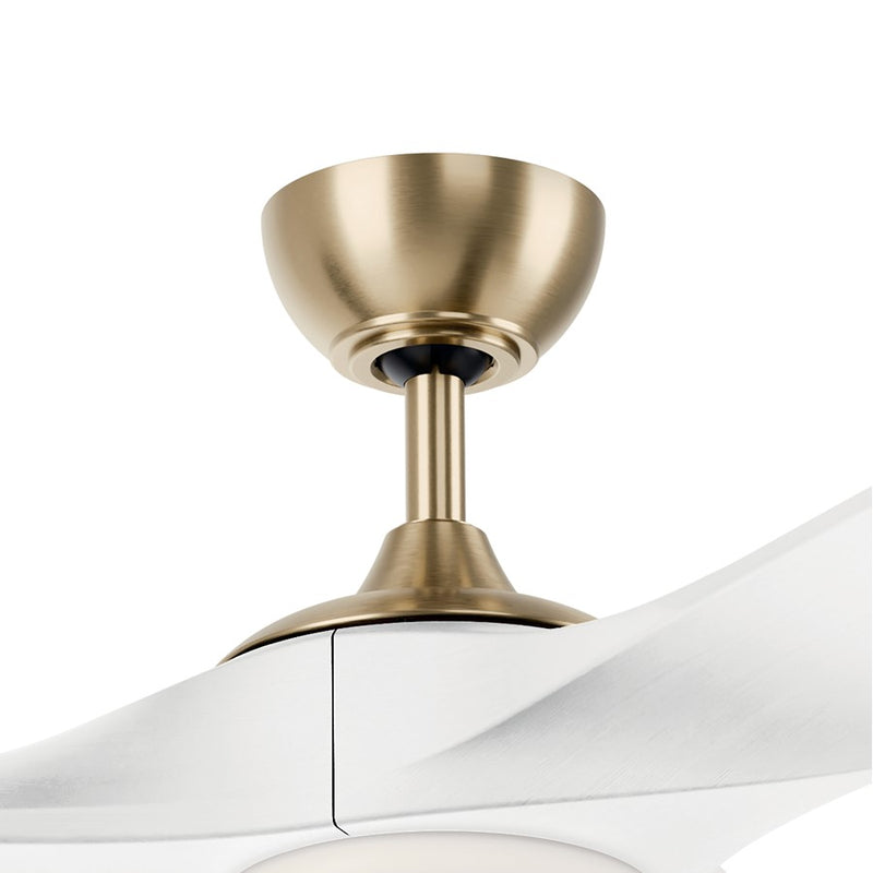 Kichler Mylo 60" Ceiling Fan, Champagne Bronze/Matte White