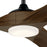 Kichler Mylo 1Lt 60" Ceiling Fan, Black/Aged Walnut/Etched