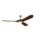 Kichler Mylo 1Lt 70" Ceiling Fan, Nickel/Natural Walnut/Etched - 310570NI