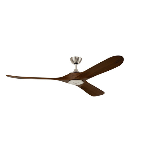 Kichler Mylo 1Lt 70" Ceiling Fan, Nickel/Natural Walnut/Etched