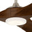 Kichler Mylo 1Lt 70" Ceiling Fan, Nickel/Natural Walnut/Etched