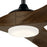 Kichler Mylo 1Lt 70" Ceiling Fan, Black/Aged Walnut/Etched
