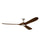 Kichler Mylo 1Lt 80" Ceiling Fan, Nickel/Natural Walnut/Etched