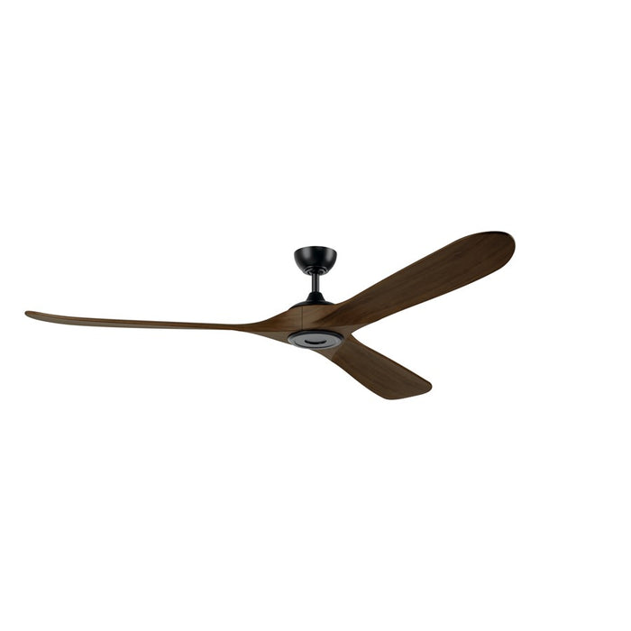 Kichler Mylo 1Lt 80" Ceiling Fan, Black/Aged Walnut/Etched