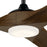 Kichler Mylo 1Lt 80" Ceiling Fan, Black/Aged Walnut/Etched