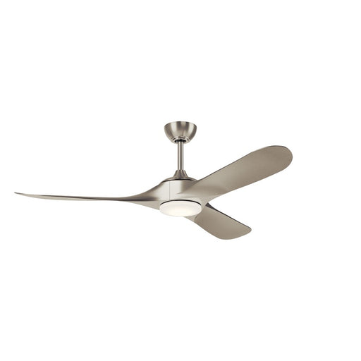 Kichler Mylo 1Lt 60" Ceiling Fan, Nickel/Nickel/Etched - 310660NI