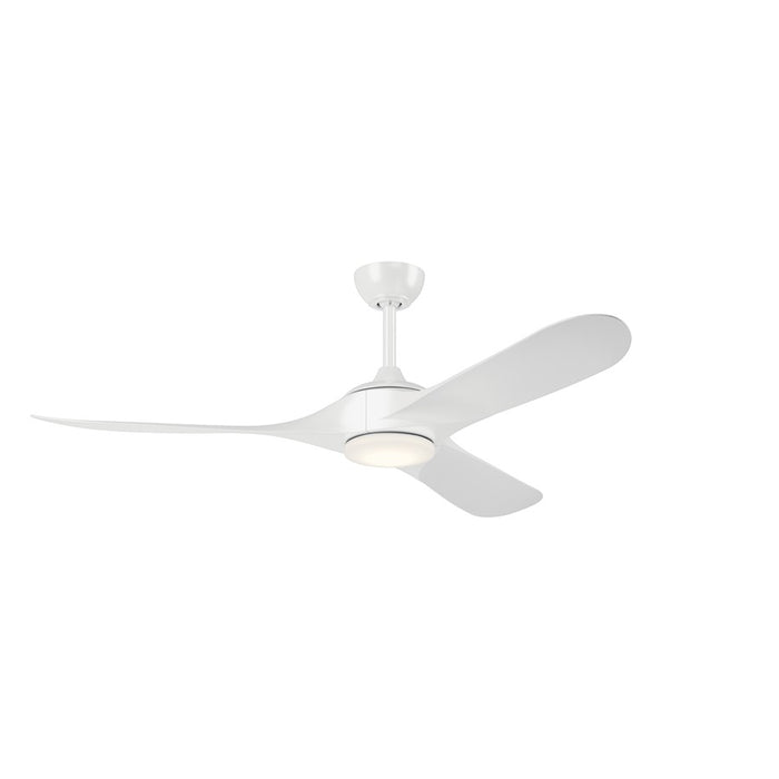 Kichler Mylo 1Lt 60" Ceiling Fan, White/White/Satin Etched - 310660WH