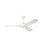 Kichler Mylo 1Lt 60" Ceiling Fan, White/White/Satin Etched