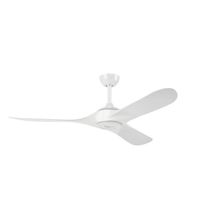 Kichler Mylo 1Lt 60" Ceiling Fan, White/White/Satin Etched