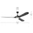 Kichler Mylo 1Lt 80" Ceiling Fan, Black/Black/Etched