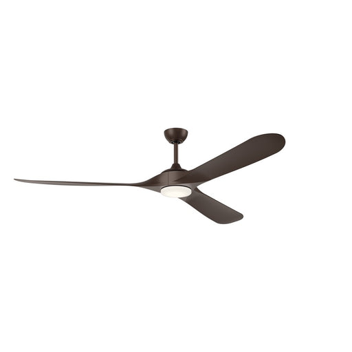 Kichler Mylo 1Lt 80" Ceiling Fan, Natural Bronze/Bronze/Etched - 310680SNB