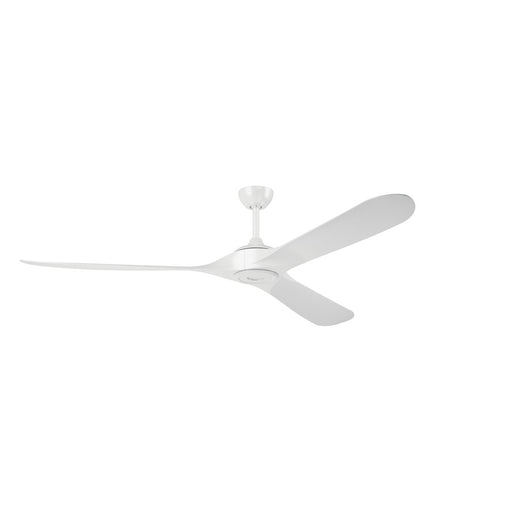 Kichler Mylo 1Lt 80" Ceiling Fan, White/White/Satin Etched