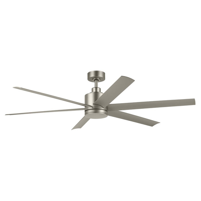 Kichler Loa 1Lt 65" Ceiling Fan, Painted Brushed Nickel/Silver/Etched
