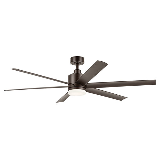 Kichler Loa 1Lt 65" Ceiling Fan, Natural Bronze/Bronze/Etched - 310765SNB