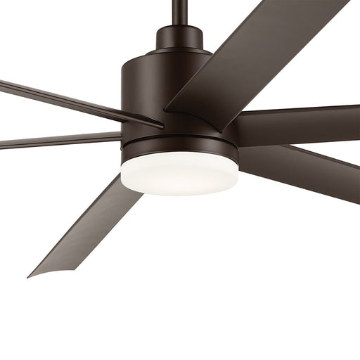 Kichler Loa 1Lt 80" Ceiling Fan, Natural Bronze/Bronze/Etched