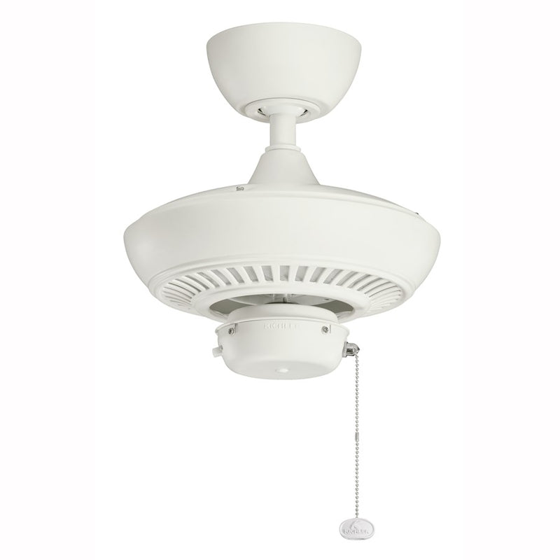 Kichler Canfield Climates 52in Ceiling Fan | Traditional Satin Natural White ABS | Covered Patio & Indoor/Outdoor | Model 320500SNW