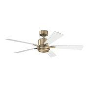 Kichler Lucian Elite 52" Ceiling Fan, Champagne Bronze/Matte White - 330000CPZ