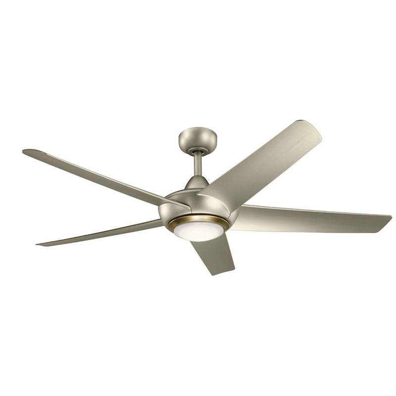 Kichler Kapono 52in LED Ceiling Fan | Scandinavian White with Frosted White Polycarbonate Lens | Living Room & Bedroom | Model 330089WH