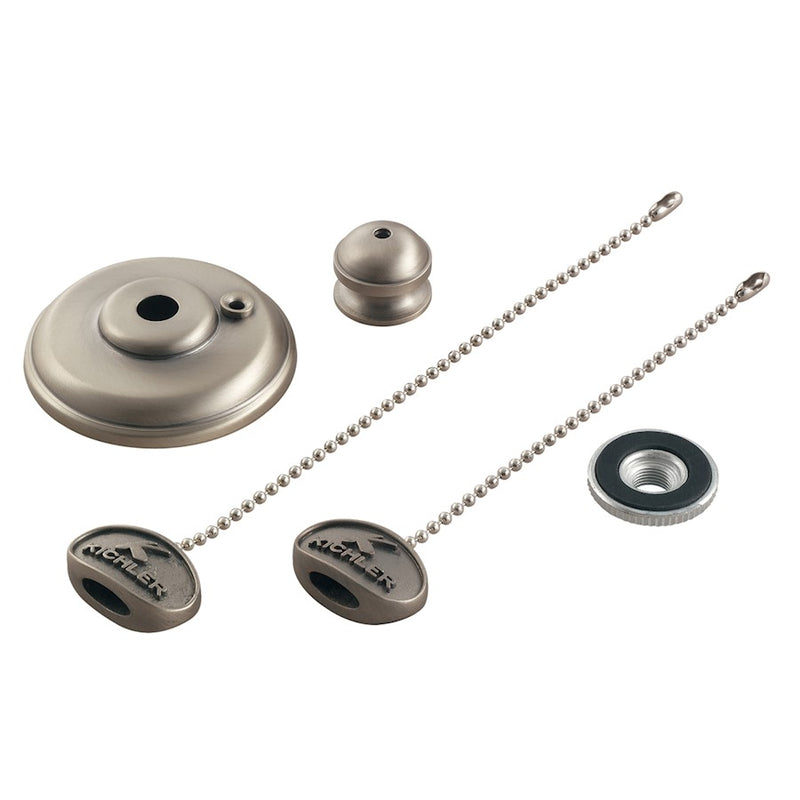 Kichler Finial Kit | Antique Pewter Steel | Ceiling Fan Accessory | 2.5 x 9.5 in | Model 337006AP
