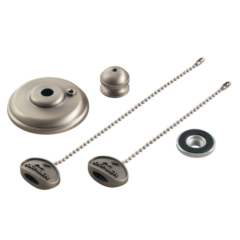 Kichler Finial Kit Mediterranean Walnut | Steel Ceiling Fan Accessory | General Use with Select Fans | 2.5 x 9.5 in | Model 337006MDW
