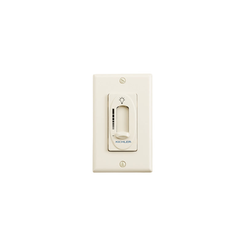 Kichler Fan Light Dimmer Control 3in W x 6in H | Almond Plastic | Ceiling Fan Speed & Light Dimmer | 3 x 6 in | Model 337011ALM