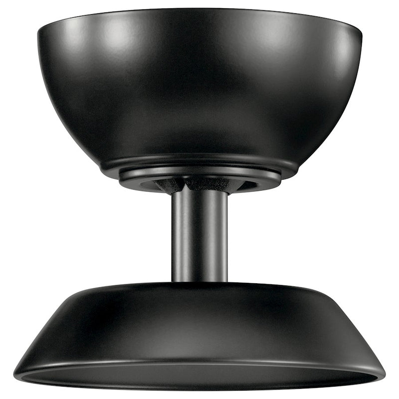 Kichler Eris Down Rod Hanger System | Satin Black Steel | Ceiling Fan Mounting | 6.25in H | Model 337060SBK
