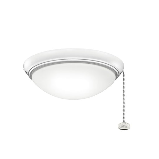 Kichler Accessory 11in Low Profile LED Fixture | Matte White and Etched Cased Opal Glass | Ceiling Fan Light Kit | 11 x 4 in | Model 338200MWH