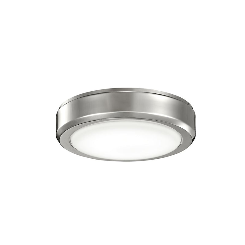 Kichler Arkwright 8in LED Fan Light Kit | Polished Nickel and Etched Cased Opal Glass | Bedroom & Living Room | 8 x 3 in | Model 338203PN