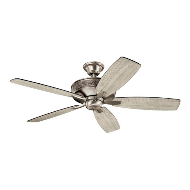 Kichler Monarch II 52in Ceiling Fan | Burnished Antique Pewter Steel | Living Room & Bedroom | 52 x 52 x 13 in | Model 339013BAP7