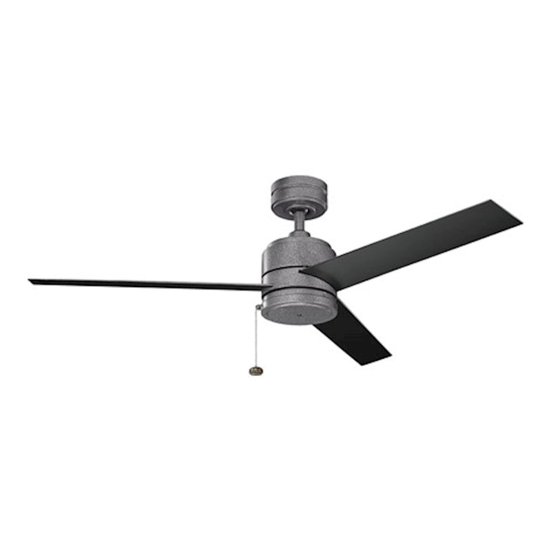 Kichler Arkwet 52in Ceiling Fan | Weathered Copper Steel | Covered Patio & Outdoor Living | 52 x 13.75 in, Wet Rated | Model 339629WCP