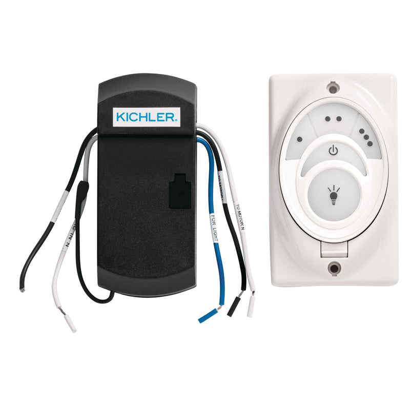 Kichler 56K Cooltouch Remote Limited | White Plastic Fan Remote | Ceiling Fan Accessory | 2.75 x 5.5 in | Model 370005WHTR