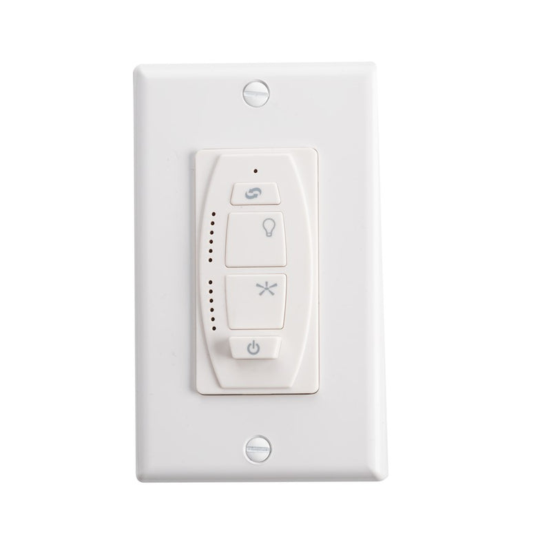 Kichler Accessory 6-Speed DC Wall Transmitter | Almond Plastic Control | Living Room & Bedroom Fan Control | 3 x 6 in | Model 370036ALMTR