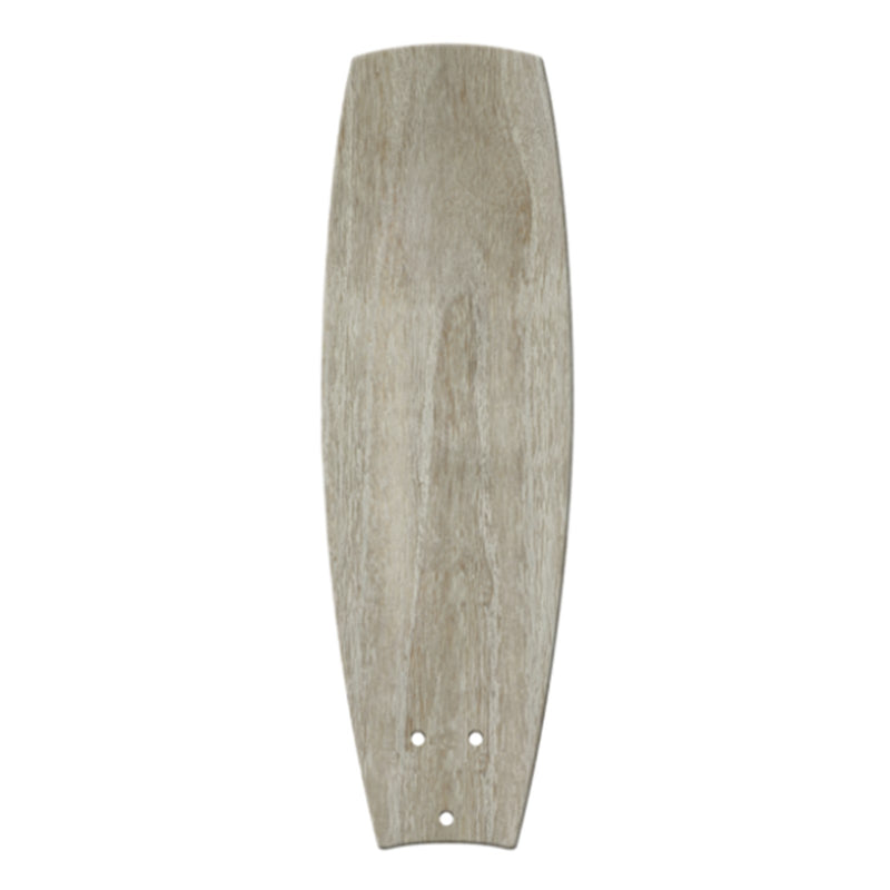 Kichler 52in Carved Wood Fan Blade Set | Weathered White Walnut Non-Reversible | Ceiling Fan Accessory | 21 x 6 x 0.25 in | Model 371030