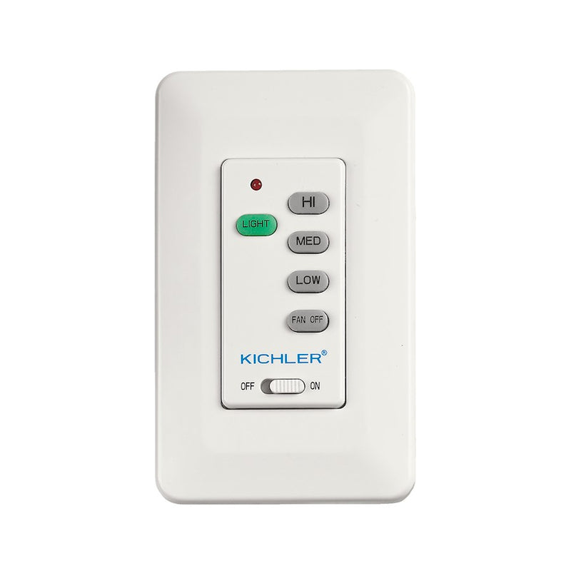 Kichler 56K Basic Ceiling Fan Wall Control System | Multiple Finish Plastic | Dry Location Fan Control | 2.75 x 4.5 in | Model 371042MUL