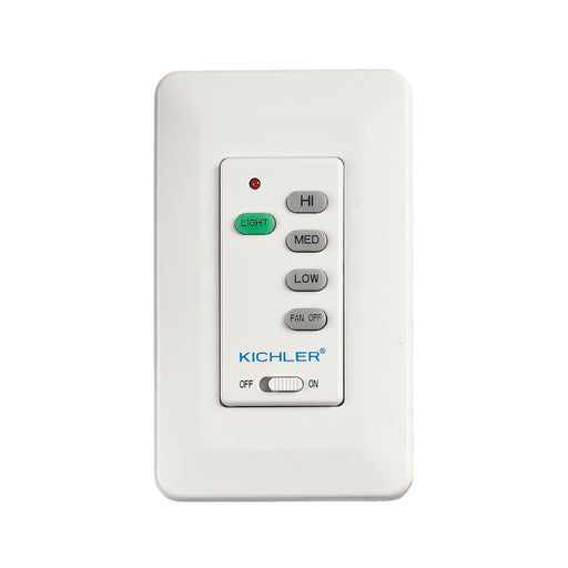 Kichler 56K Basic Ceiling Fan Wall Control System | Multiple Finish Plastic | Dry Location Fan Control | 2.75 x 4.5 in | Model 371042MUL