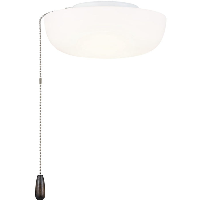 Kichler 9" Universal LED Fan Light Kit/Square, White - 380940