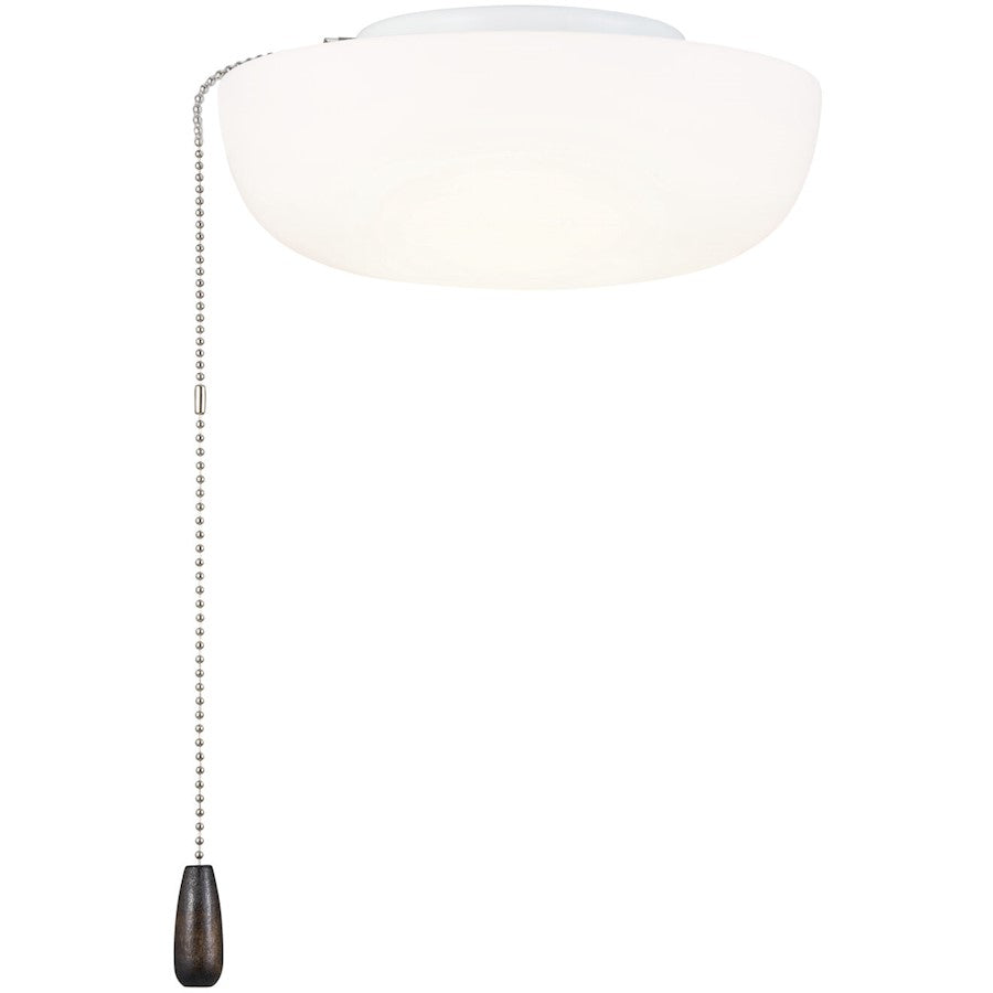 Kichler 9" Universal LED Fan Light Kit/Square, White - 380940