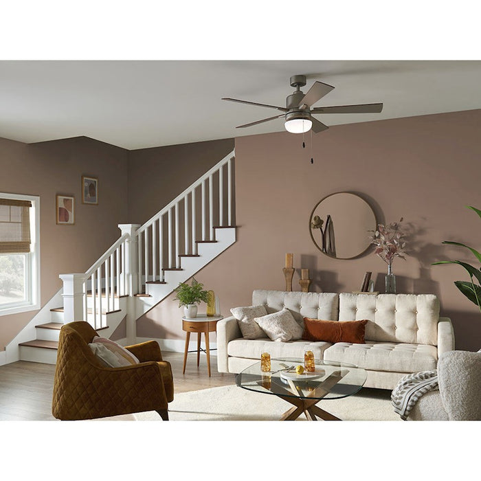 Kichler 9" Universal LED Fan Light Kit/Square, White