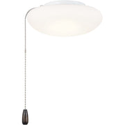 Kichler 9in Universal LED Fan Light Kit | Sleek White Diffuser | Ceiling Fan Accessory | 8.75 x 3.5 in | Model 380941