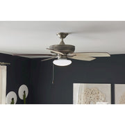 Kichler 10in Universal LED Fan Light Kit | White Steel Square Diffuser | Ceiling Fan Light | 10 x 3.5 in | Model 380960