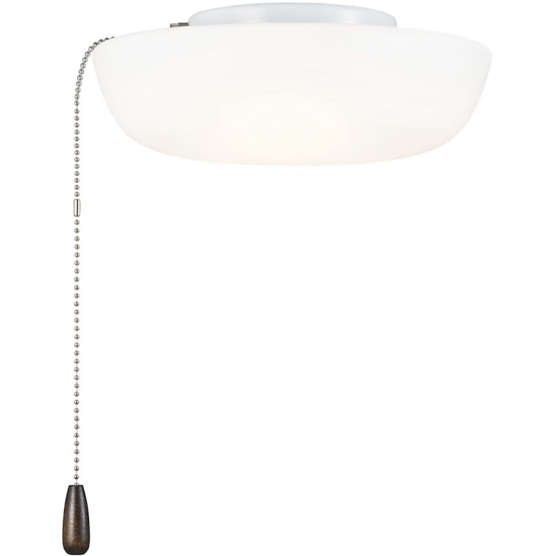 Kichler 10in Universal LED Fan Light Kit | White Steel Square Diffuser | Ceiling Fan Light | 10 x 3.5 in | Model 380960