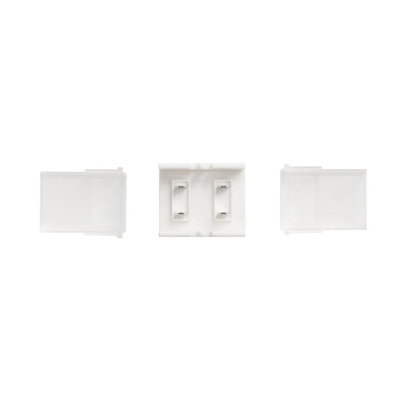 Kichler Wet Tape Accessories Tape to Tape Connector | White Plastic | Indoor & Outdoor Wet Locations | Joins Two Tape Sections | Model 3CTTWH