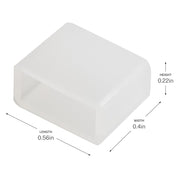 Kichler Wet Tape Accessories End Cap | Clear Plastic | Indoor & Outdoor Wet Locations | Protects Cut Tape Ends | Model 3ECCLR