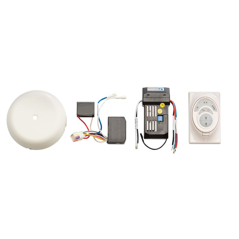 Kichler CoolTouch R400 Fan Control System | Brushed Nickel Plastic | Ceiling Fan Remote & Control | Model 3R400NI