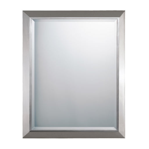 Kichler 24x30 Chrome Steel Wall Mirror | Transitional Rectangular | Bathroom & Entryway | 24 x 30 x 1.5 in | Model 41011CH