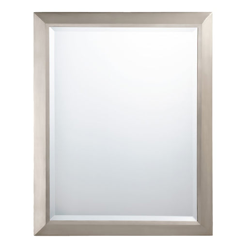 Kichler 24x30in Rectangular Wall Mirror | Brushed Nickel Steel Frame | Entryway & Bathroom Mirror | 24 x 30 in | Model 41011NI